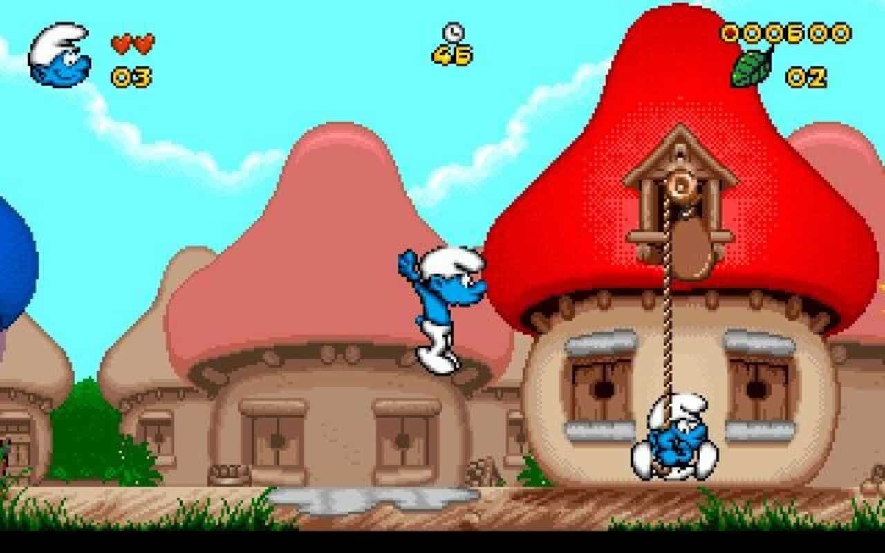 Gameplay screen of The Smurfs (6/7)