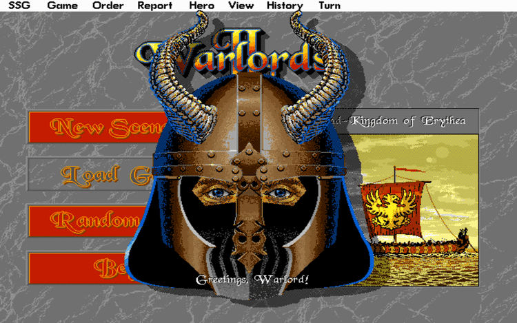 Gameplay screen of Warlords II (3/8)