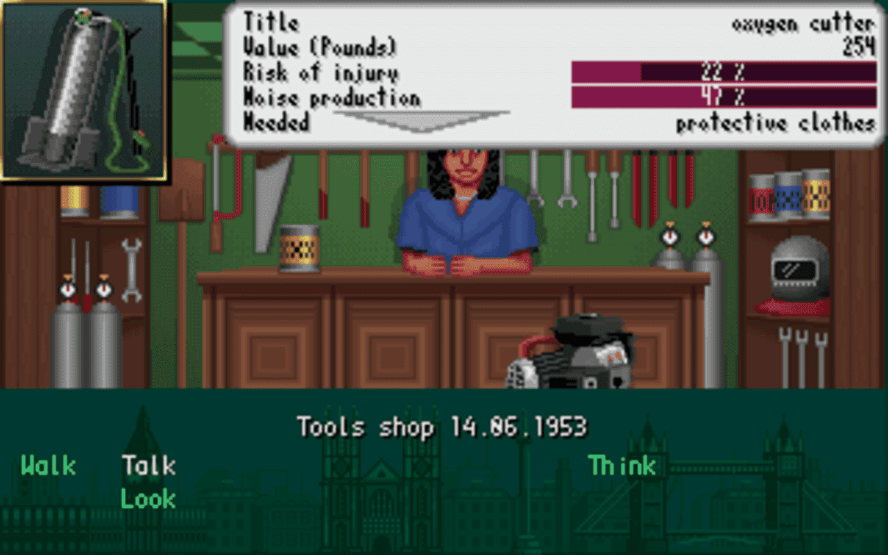 Gameplay screen of The Clue! (2/8)