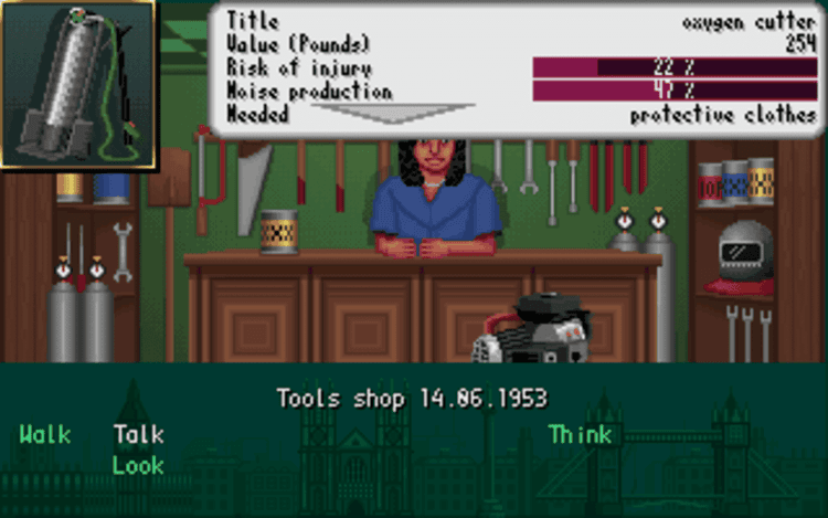 Gameplay screen of The Clue! (2/8)