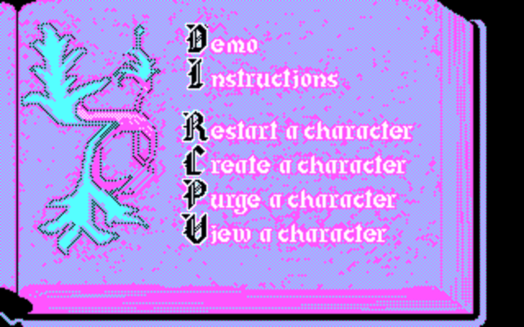 Gameplay screen of Questron II (2/4)