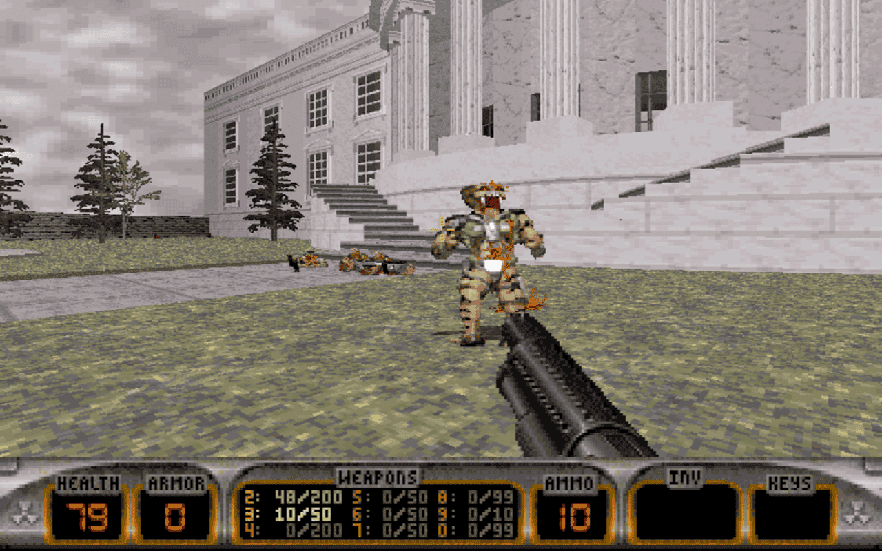 Gameplay screen of Duke it out in D.C. (1/8)