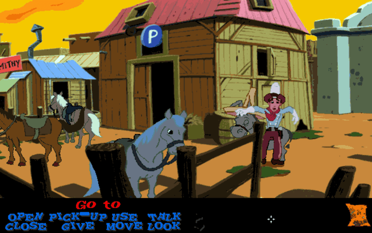 Gameplay screen of 3 Skulls of the Toltecs (1/8)