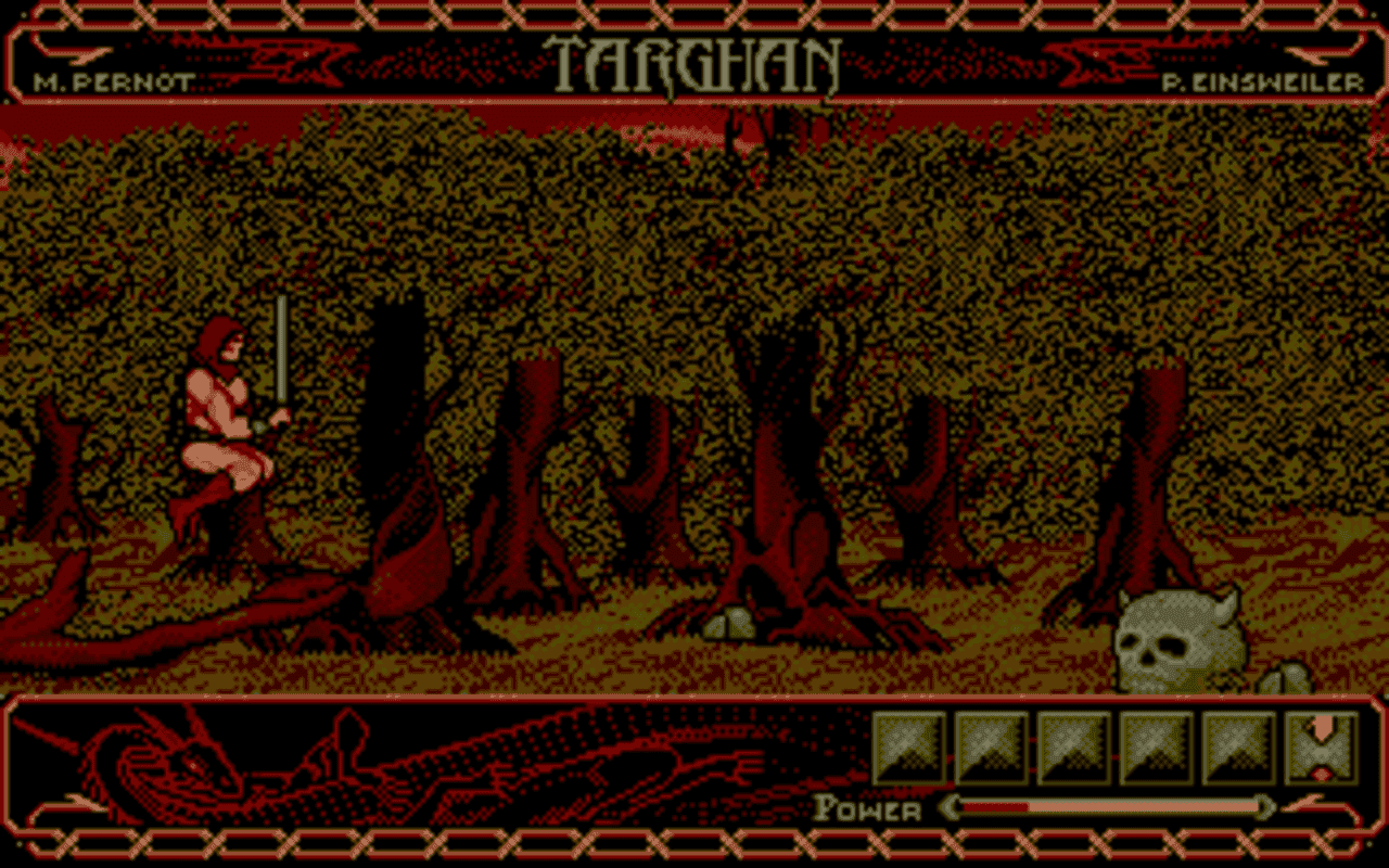 Gameplay screen of Targhan (1/4)