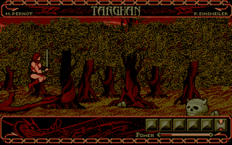 Gameplay screen of Targhan (1/4)