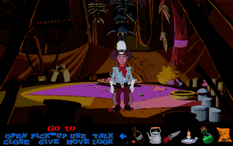 Gameplay screen of 3 Skulls of the Toltecs (4/8)
