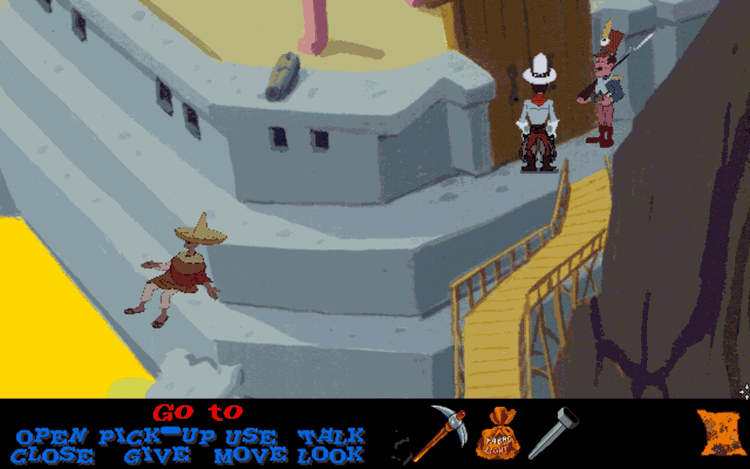 Gameplay screen of 3 Skulls of the Toltecs (6/8)
