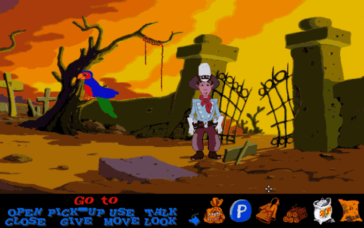 Gameplay screen of 3 Skulls of the Toltecs (7/8)