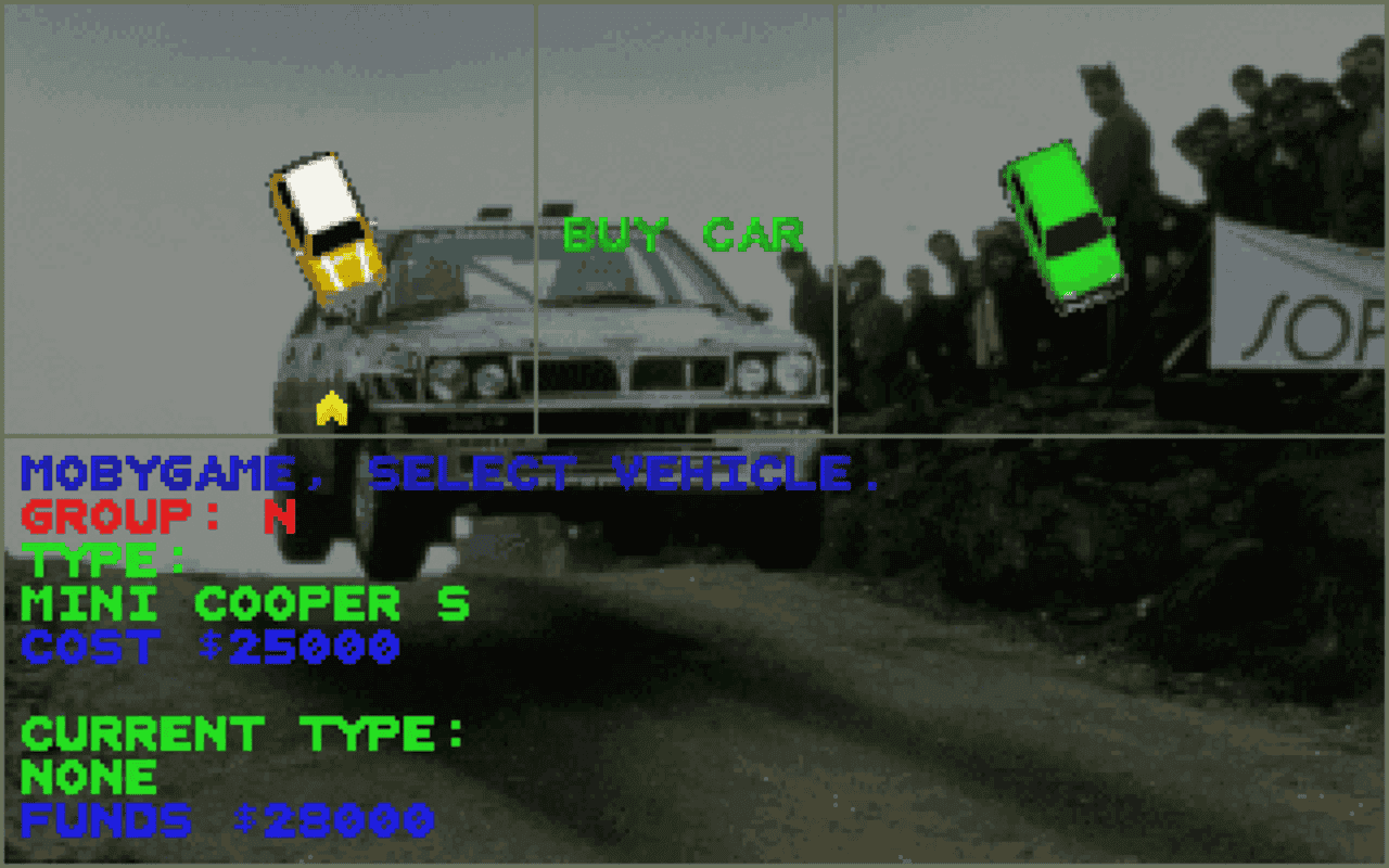 Gameplay screen of Power Drive (1/8)
