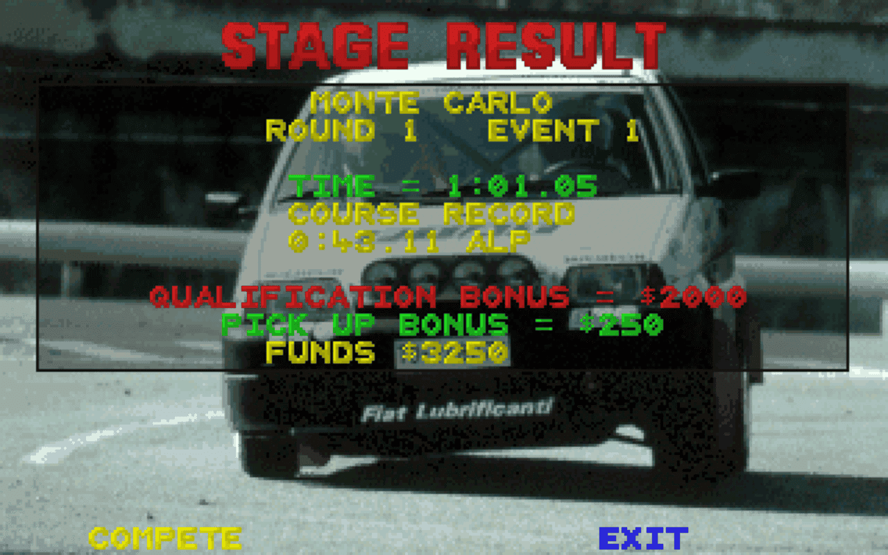 Gameplay screen of Power Drive (4/8)