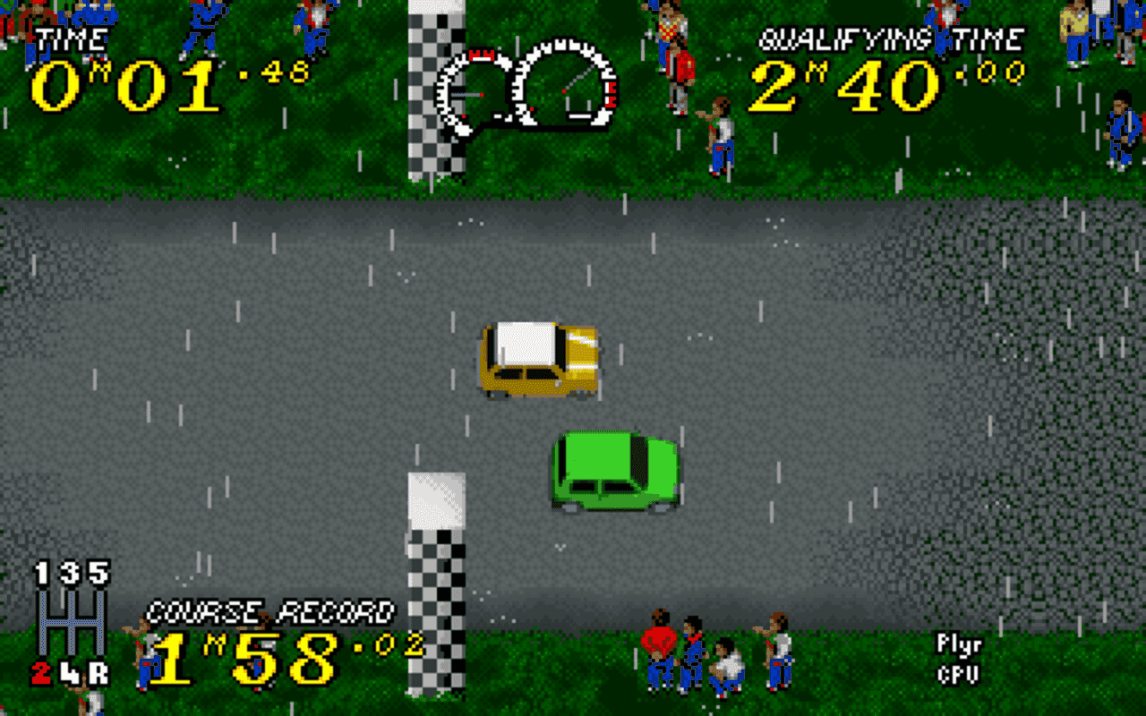 Gameplay screen of Power Drive (5/8)