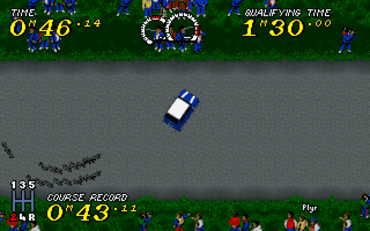 Gameplay screen of Power Drive (8/8)