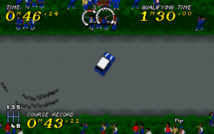 Gameplay screen of Power Drive (8/8)