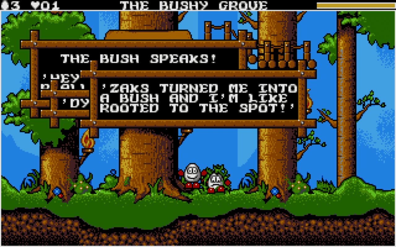 Gameplay screen of Magicland Dizzy (6/8)