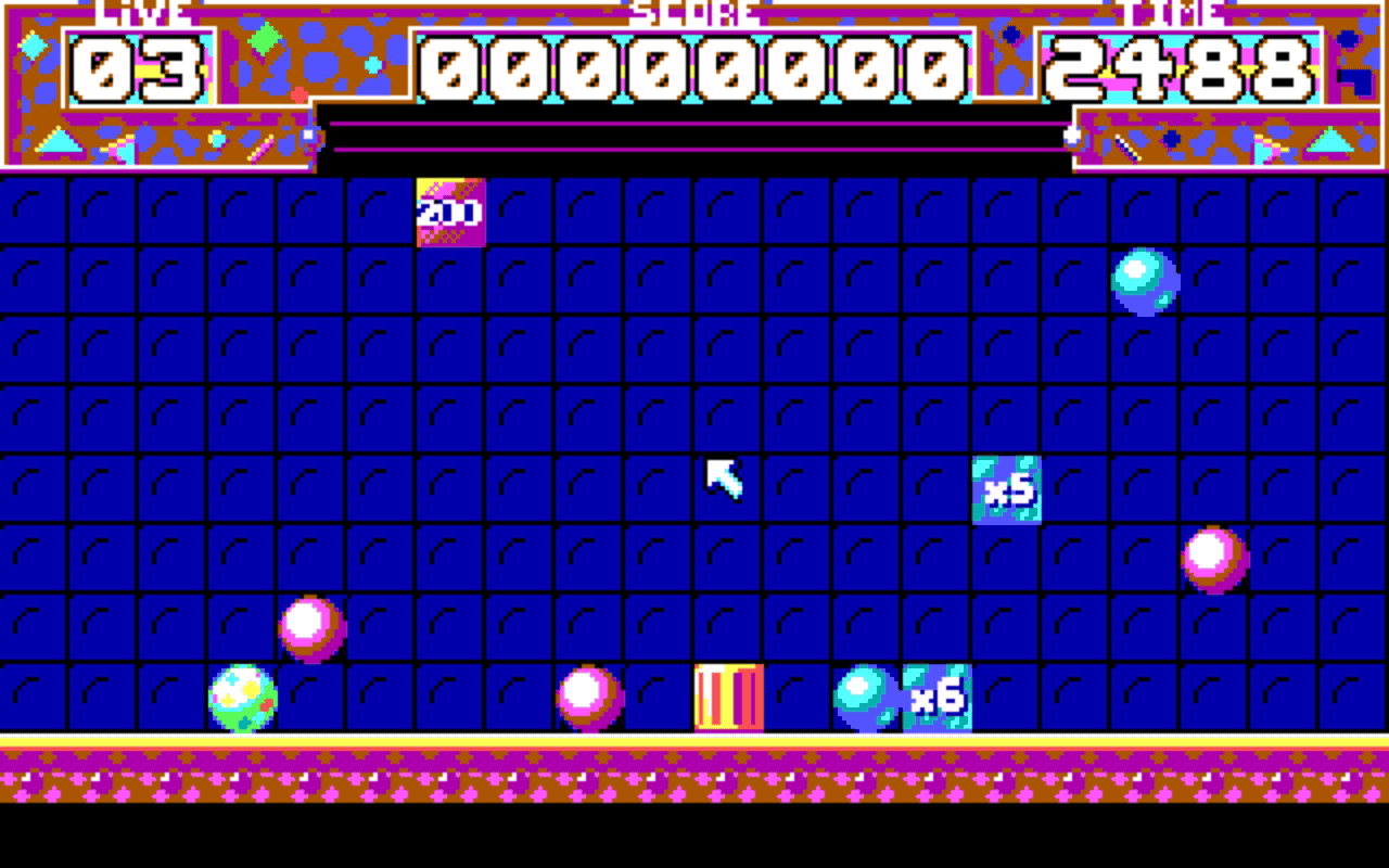 Gameplay screen of Pick 'n Pile (3/4)