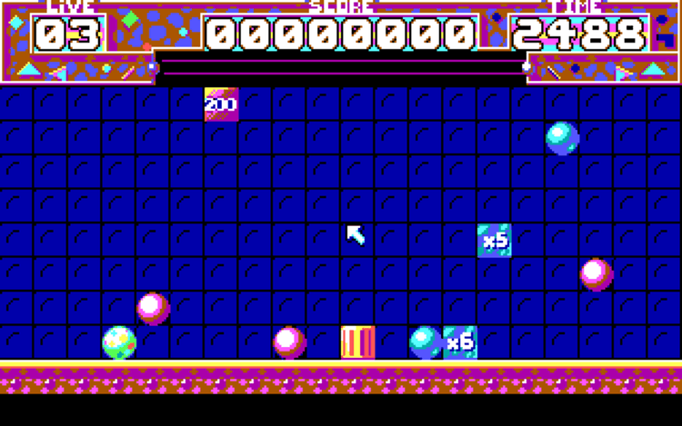 Gameplay screen of Pick 'n Pile (3/4)