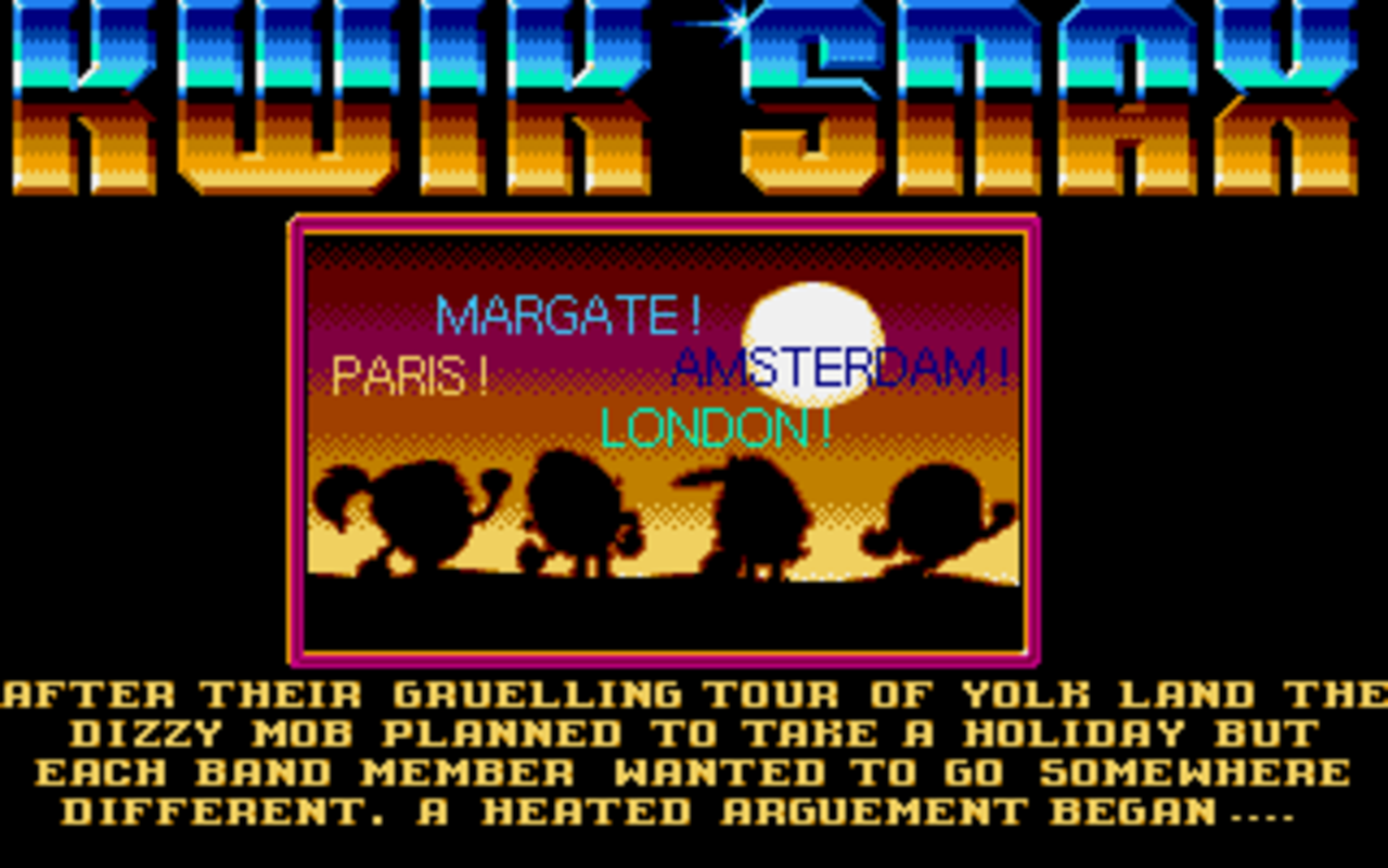 Gameplay screen of Kwik Snax (2/8)