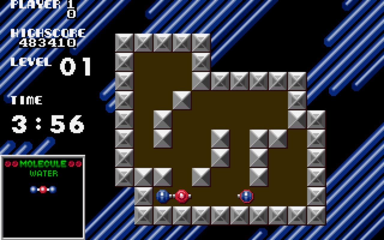 Gameplay screen of Atomix (2/4)