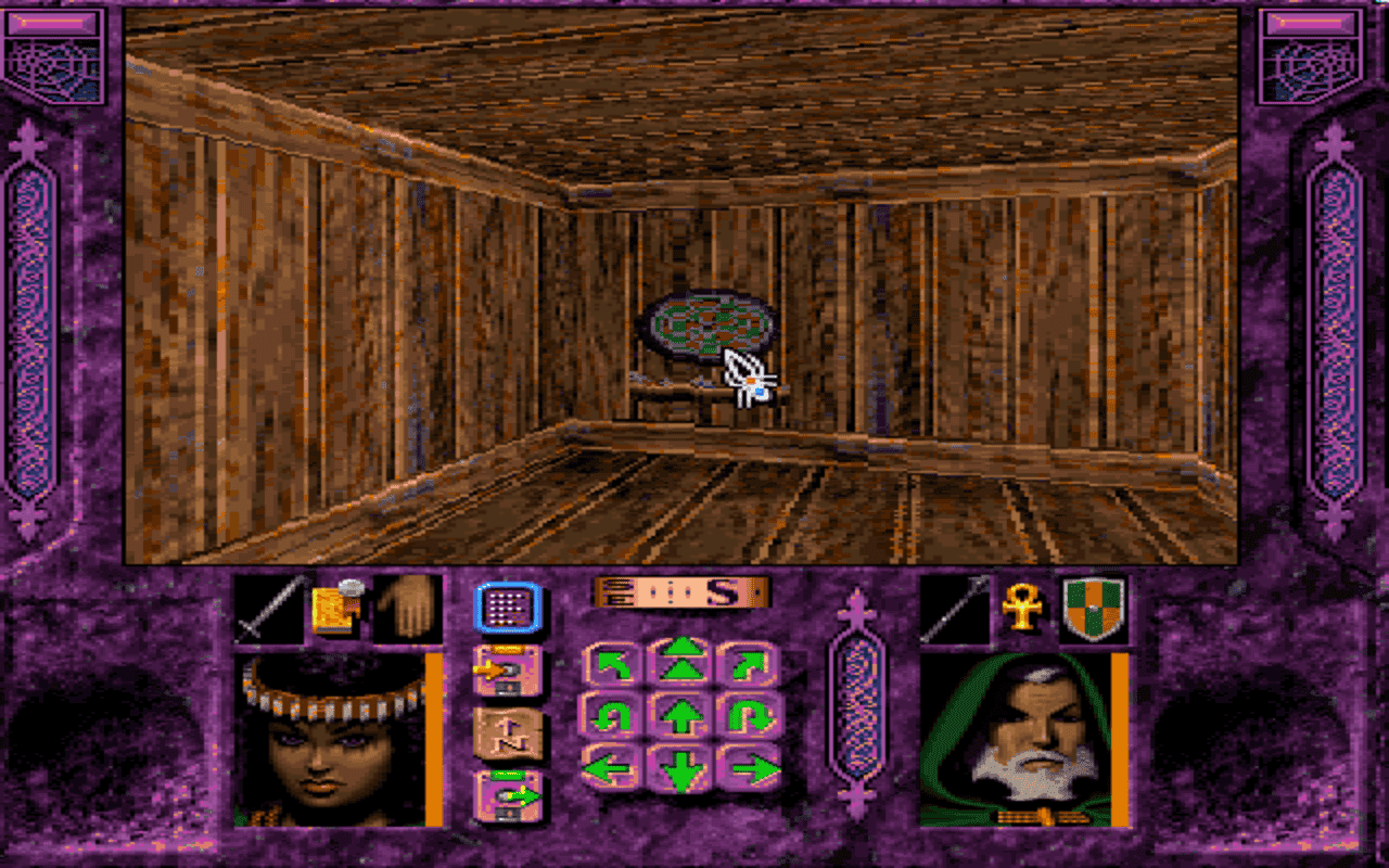 Gameplay screen of Menzoberranzan (1/8)
