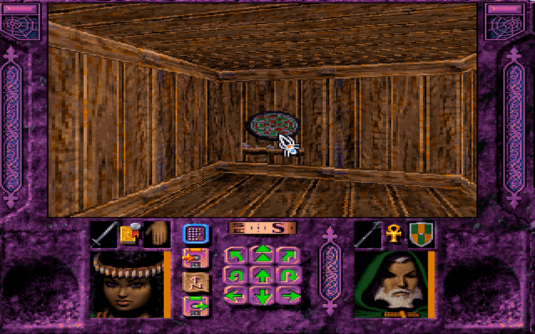 Gameplay screen of Menzoberranzan (1/8)