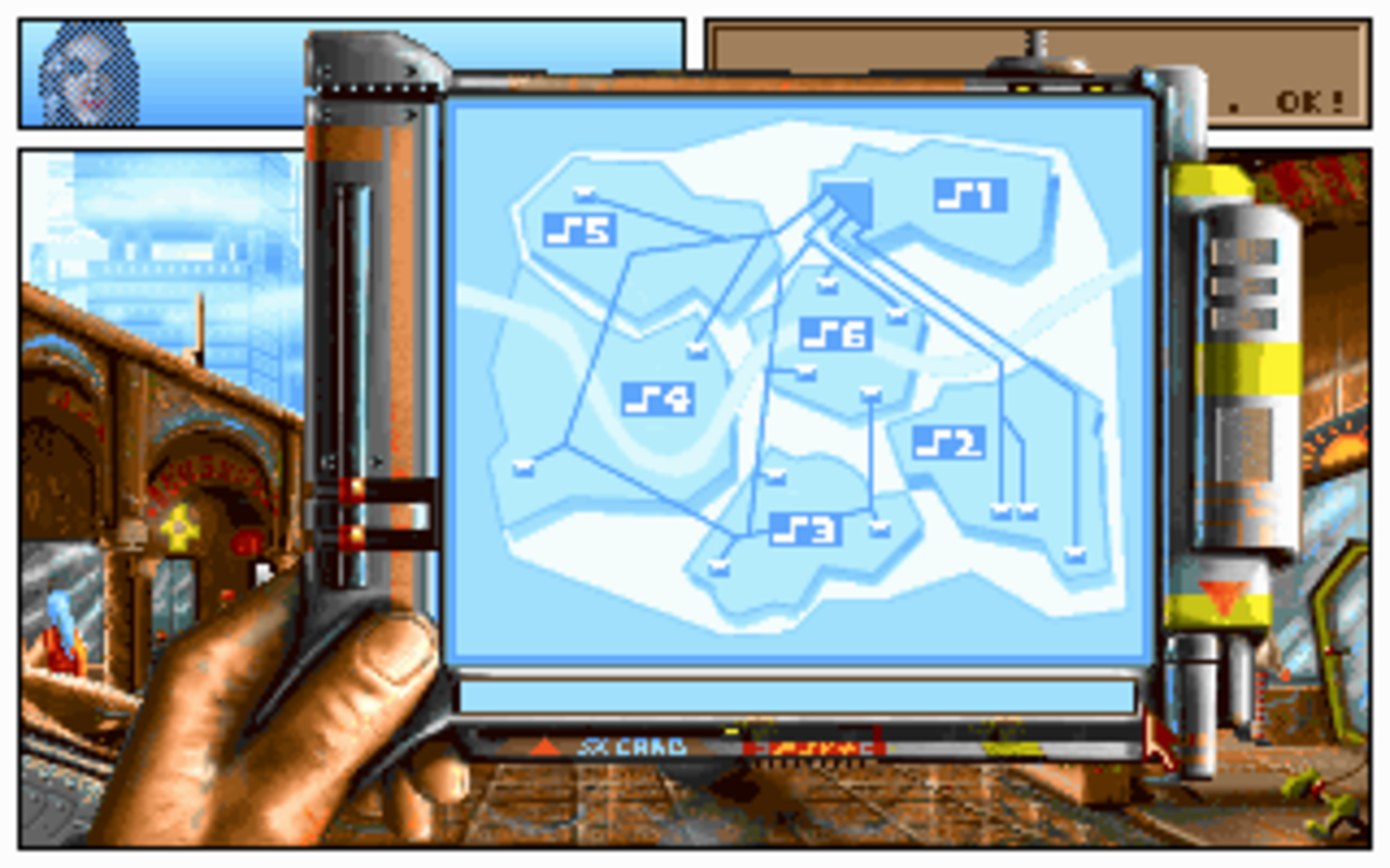 Gameplay screen of The Koshan Conspiracy (6/8)