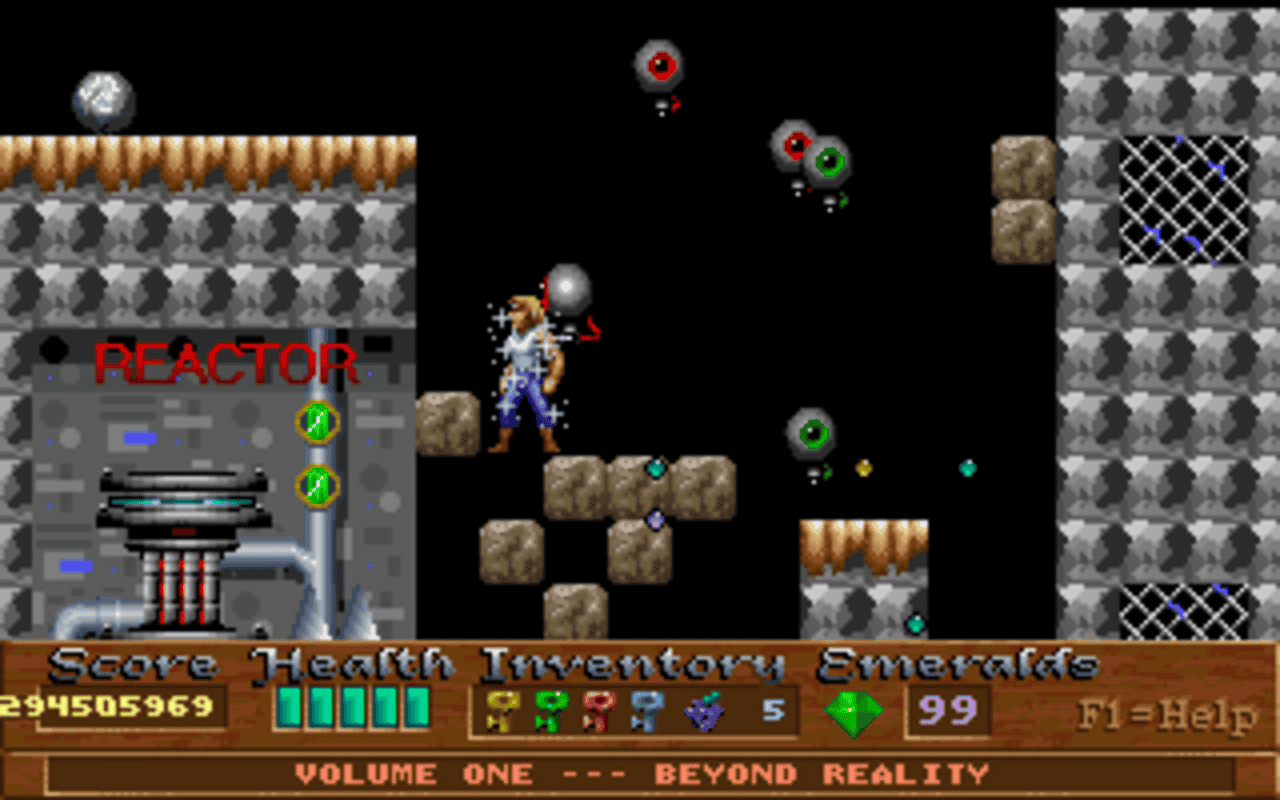 Gameplay screen of Xargon (7/8)