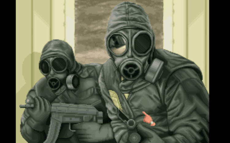 Gameplay screen of Sabre Team (1/8)