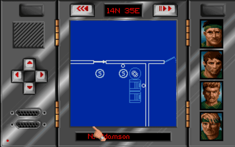 Gameplay screen of Sabre Team (8/8)