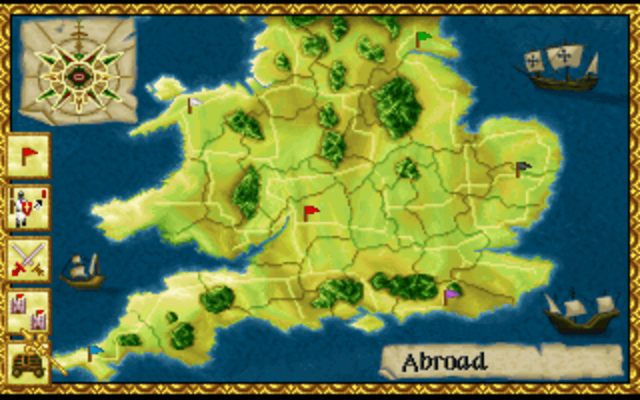 Gameplay screen of Lords of the Realm (6/8)