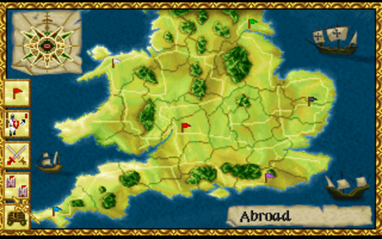 Gameplay screen of Lords of the Realm (6/8)