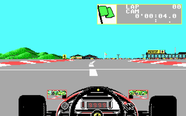 Gameplay screen of Ferrari Formula One (4/4)