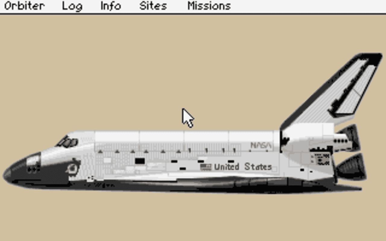 Gameplay screen of Shuttle: The Space Flight Simulator (8/8)