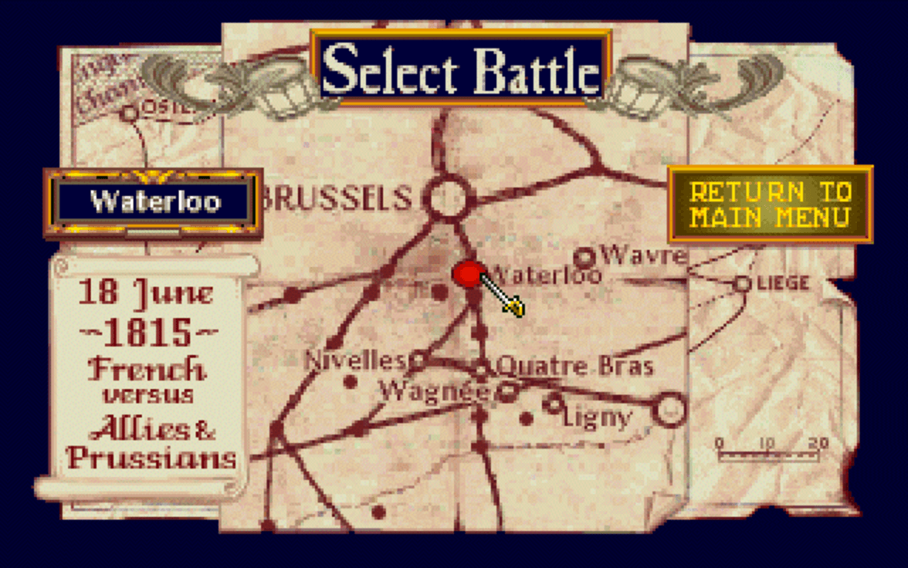 Gameplay screen of Fields of Glory (5/8)