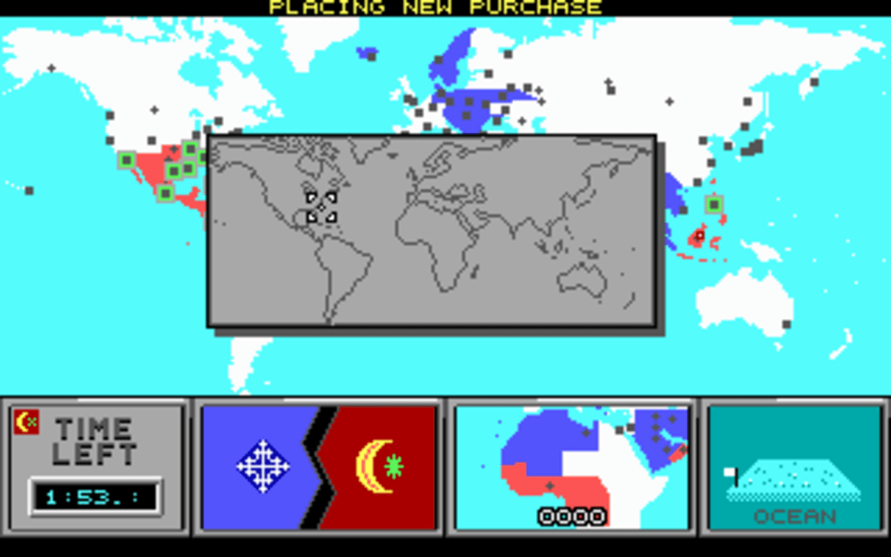 Gameplay screen of Command H.Q. (2/8)