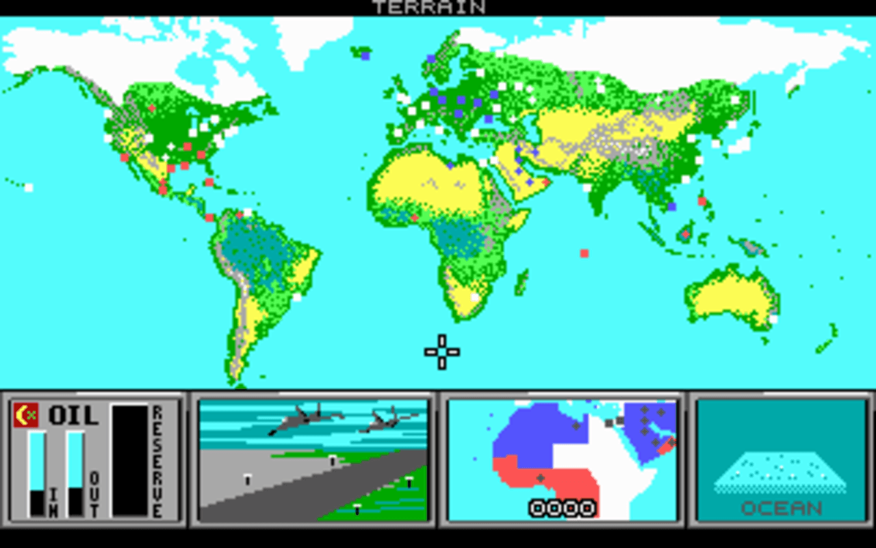 Gameplay screen of Command H.Q. (6/8)