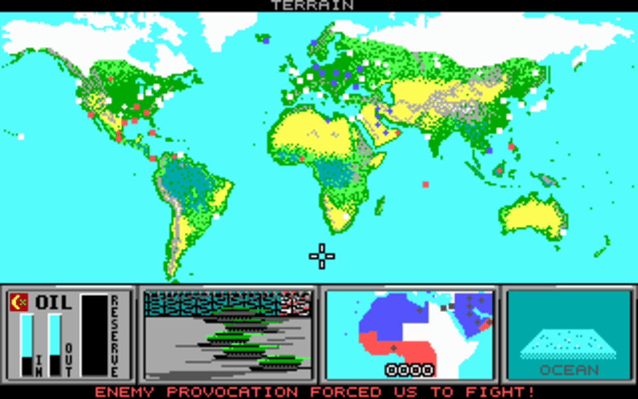 Gameplay screen of Command H.Q. (8/8)