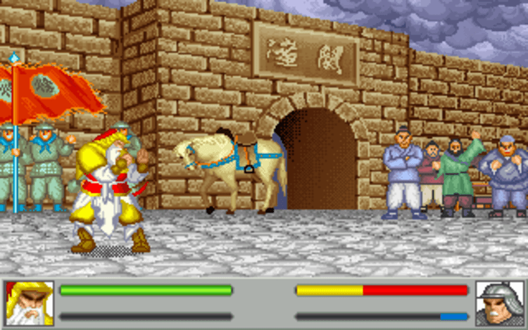 Gameplay screen of Sango Fighter (1/8)