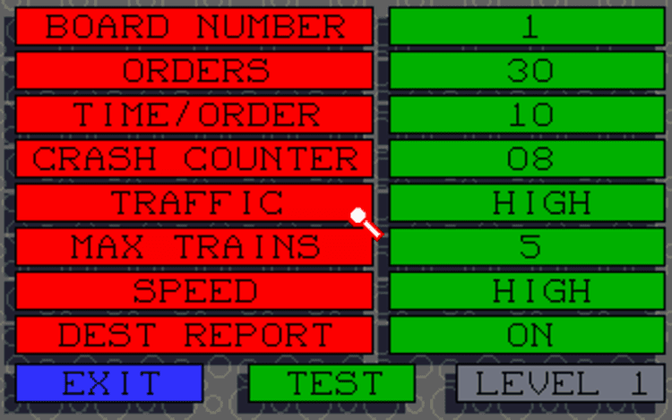 Gameplay screen of Locomotion (5/8)