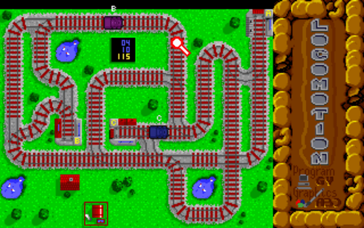 Gameplay screen of Locomotion (7/8)