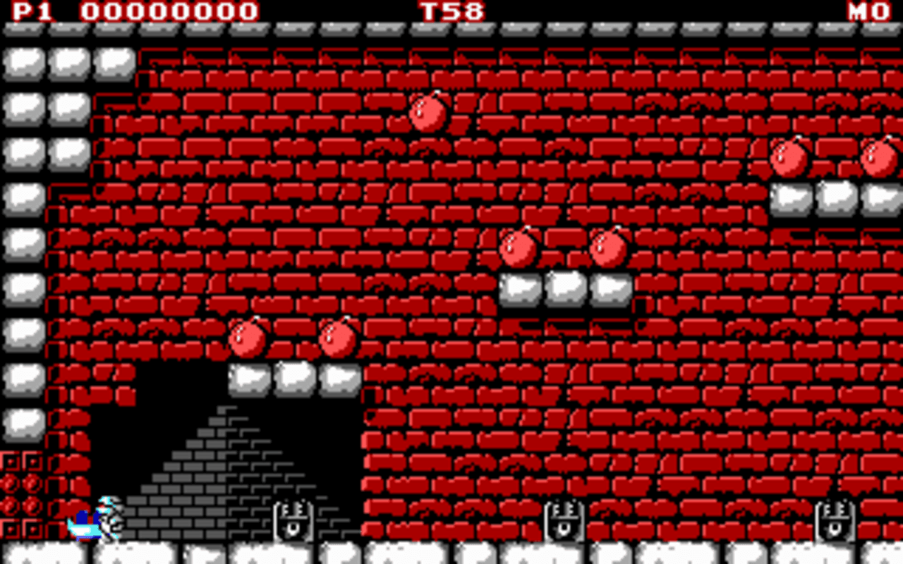 Gameplay screen of Mighty Bombjack (1/8)
