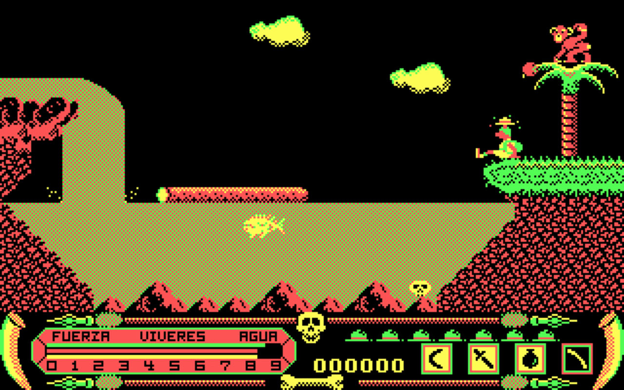 Gameplay screen of Livingstone I Presume? (2/8)