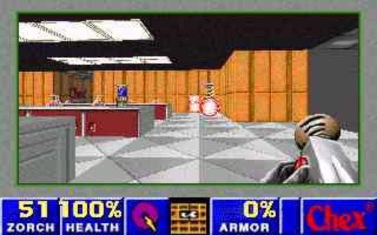 Gameplay screen of Chex Quest (2/4)