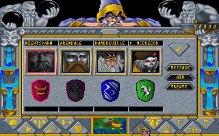 Gameplay screen of Fantasy Empires (3/8)