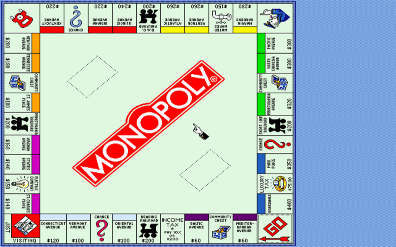 Gameplay screen of Monopoly Deluxe (2/8)