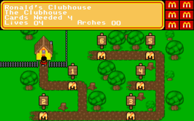 Gameplay screen of M.C. Kids (2/8)