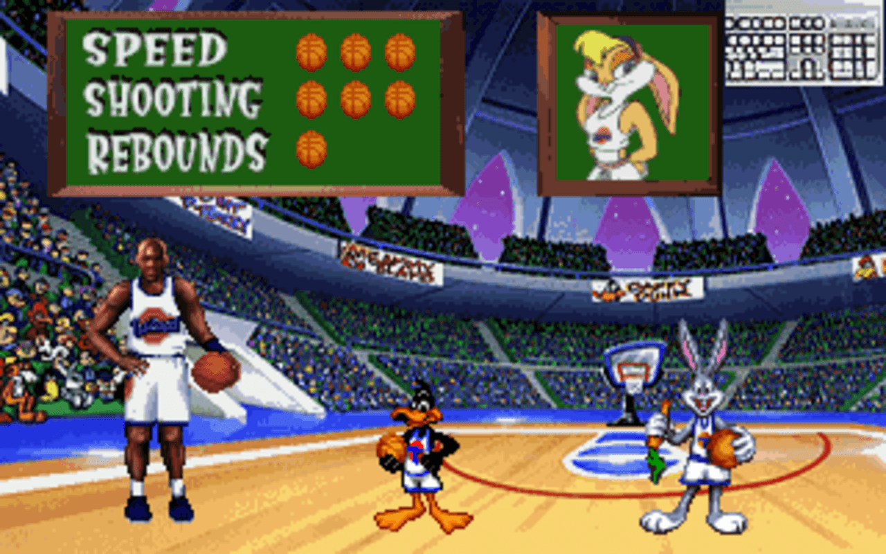 Gameplay screen of Space Jam (1/8)