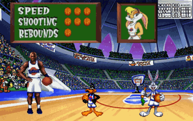 Gameplay screen of Space Jam (1/8)