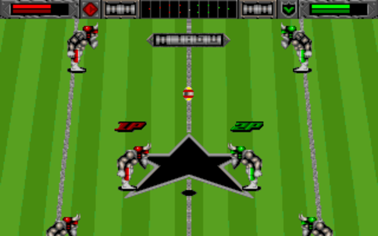 Gameplay screen of Brutal Sports Football (3/8)