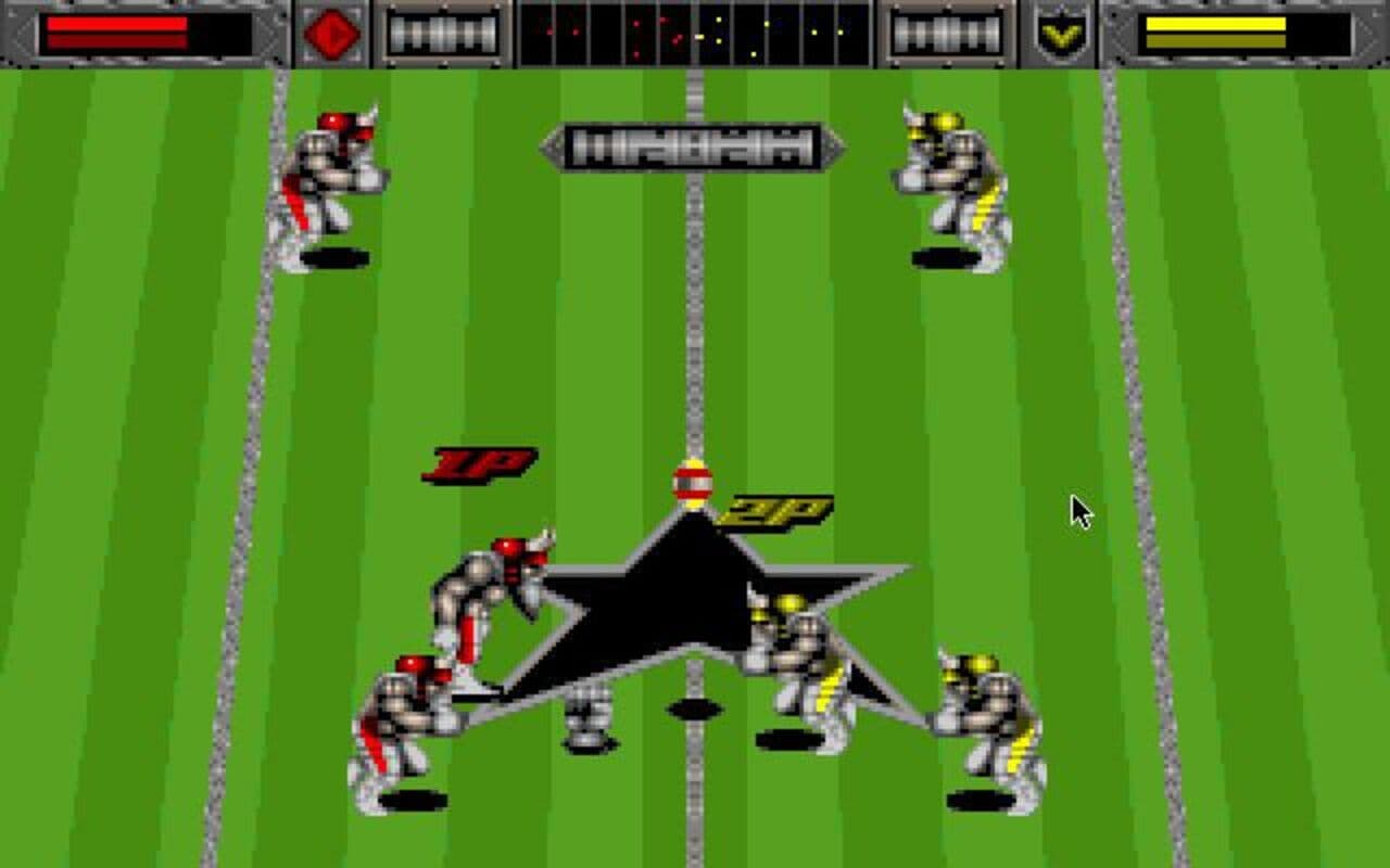 Gameplay screen of Brutal Sports Football (7/8)