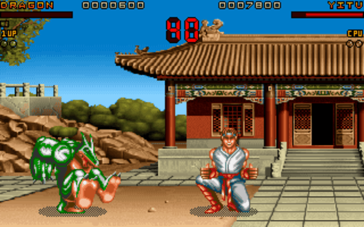 Gameplay screen of Ultimate Body Blows (3/8)